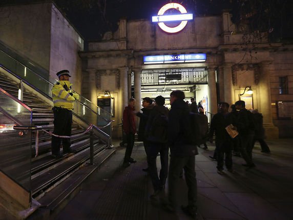 Le coeur de Londres était paralysé jeudi soir © KEYSTONE/AP PA/JONATHAN BRADY