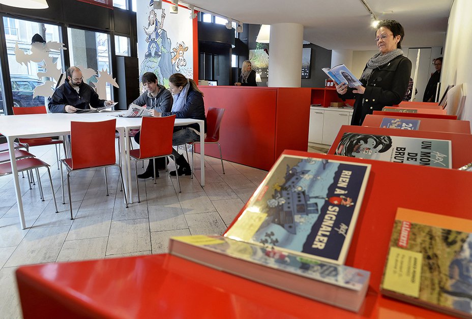Venez nous rendre visite dans notre Espace lecteurs, boulevard de Pérolles 42 à Fribourg. © Vincent Murith/La Liberté
