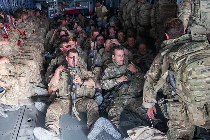 Les derniers soldats britanniques en Afghanistan ont quitté le pays. © KEYSTONE/EPA/JONATHAN GIFFORD / BRITISH MINISTRY OF DEFENCE / HANDO