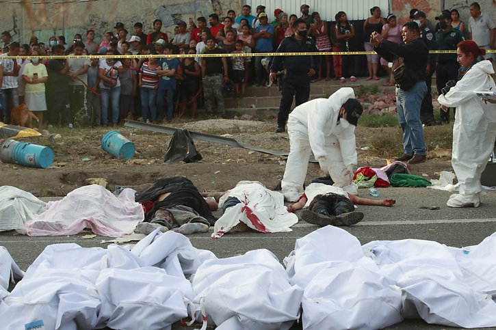 La plupart des victimes venaient du Guatemala. Sur Twitter, le président de ce pays a promis "toute l'aide consulaire nécessaire, y compris des rapatriements" dans un message de condoléances et de solidarité. © KEYSTONE/AP/STR