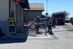 Des flammes dans une station essence à Granges (Veveyse)