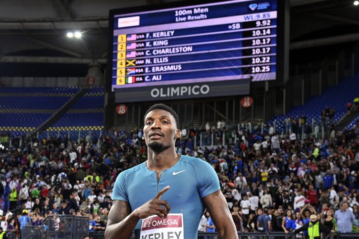 Fred Kerley: le nouvel homme fort du 100 m. © KEYSTONE/EPA/Riccardo Antimiani