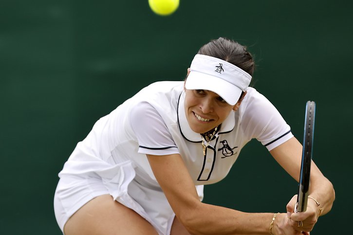 Ajla Tomljanovic a sorti Barbora Krejcikova au 3e tour à Wimbledon © KEYSTONE/EPA/TOLGA AKMEN