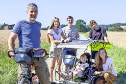 De par le monde à vélo: la famille Crausaz récidive