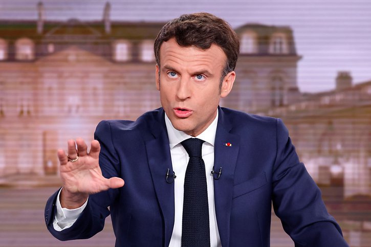"Responsabilité, mais en aucun cas panique", a affirmé Emmanuel Macron, jugeant "normal que le gouvernement prépare un cas extrême" (archives). © KEYSTONE/AP AFP POOL/LUDOVIC MARIN