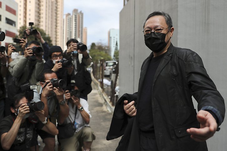 Le juriste Benny Tai, éminente figure pro-démocratie, fait partie des 47 accusés (archives). © KEYSTONE/AP
