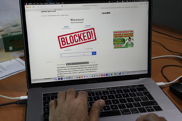 Le blocage de Wikipédia a été levé au Pakistan. © KEYSTONE/AP/Anjum Naveed