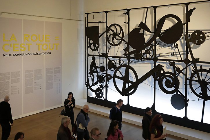 La machine "L'Eloge de la folie" a été acquise tout récemment par le Musée Tinguely. Elle n'avait plus été présentée au public depuis plus de 20 ans. © KEYSTONE/GEORGIOS KEFALAS