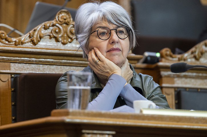 La ministre de la justice Elisabeth Baume-Schneider a défendu lundi devant les sénateurs l'internement des meurtriers mineurs (archives). © KEYSTONE/ALESSANDRO DELLA VALLE