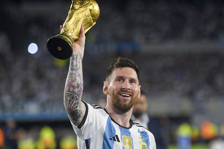 La soirée fut belle pour Lionel Messi et l'Argentine © KEYSTONE/AP/Gustavo Garello