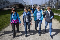 La Marche bleue fait escale à Fribourg