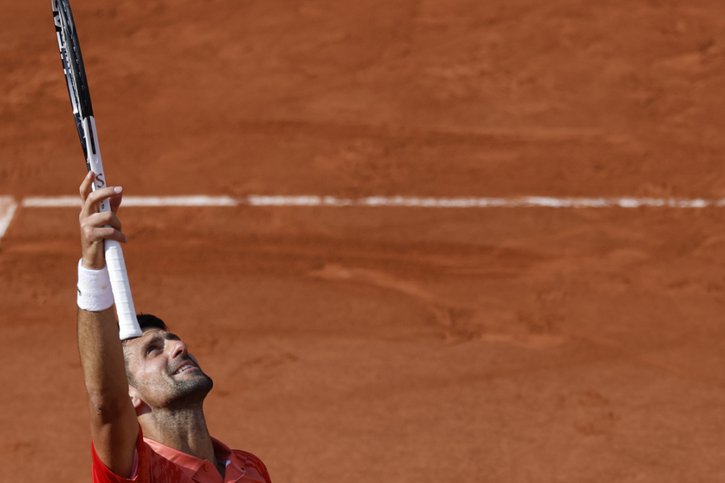Novak Djokovic en finale à Paris pour la 7e fois © KEYSTONE/AP/Jean-Francois Badias