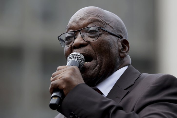 Jacob Zuma a été déclaré inéligible en raison d'une condamnation à la prison en 2021 (archives). © KEYSTONE/AP