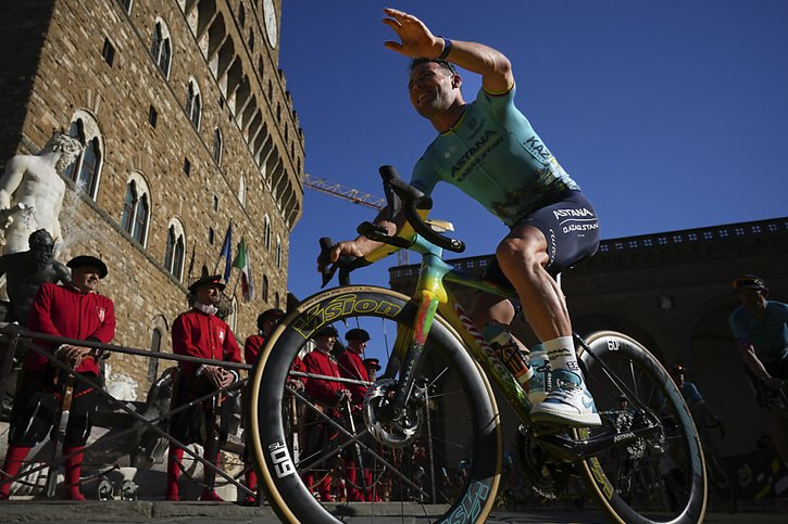 Mark Cavendish croit en ses chances d'égaler le record de Merckx © KEYSTONE/AP/Daniel Cole