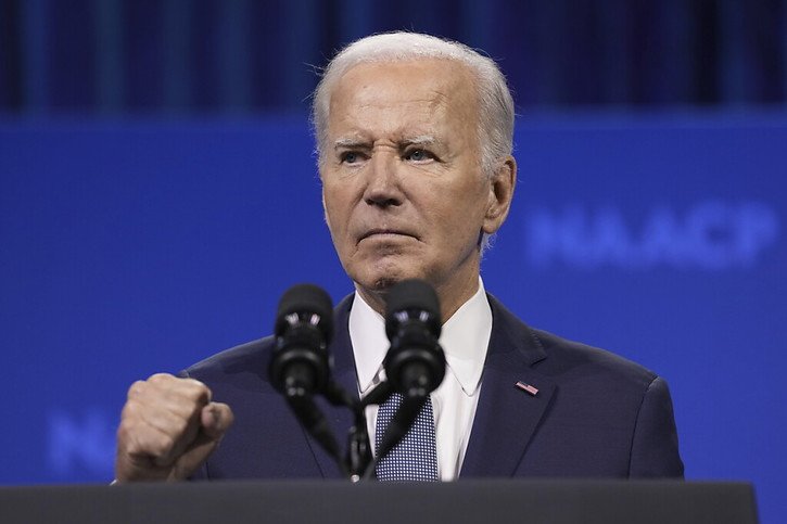 Joe Biden a annoncé son retrait après des semaines de remise en question de sa condition physique et mentale (archives). © KEYSTONE/AP/Susan Walsh