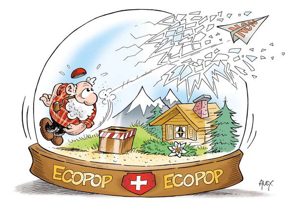 Le peuple suisse refuse l'initiative Ecopop. © Alex